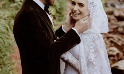 British- American Actress;  Lily Collins Marries Charlie Mcdowell In ‘fairytale’ Wedding Ceremony Agnesisika blog