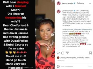 "Date Your Married Man Without Rubbing It On The Wife’s Face” – Jaruma Berates Maria Agnesisika blog