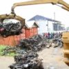Lagos Govt Crushes 482 Impounded Motorcycles Agnesisika blog