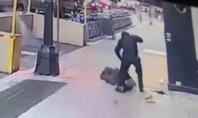 Homeless Man Beats Up Someone Who Tried To Cover Him Up With A Coat, Then Steals His Wallet (Video)