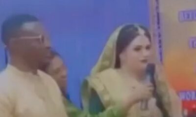 Indian Lady Says “I Can't”, Then Leaves Wedding Just As She And Her Nigerian Fiancee Exchange Vows.(Video)