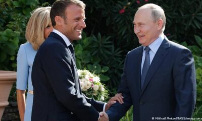 Emmanuel Macron heads to Russia on mission to de-escalate