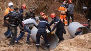At Last, Morocco Rescuers Bring Out Boy Trapped In Well For 3days
