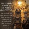 Feast Of The Chair Of St Peter The Apostle