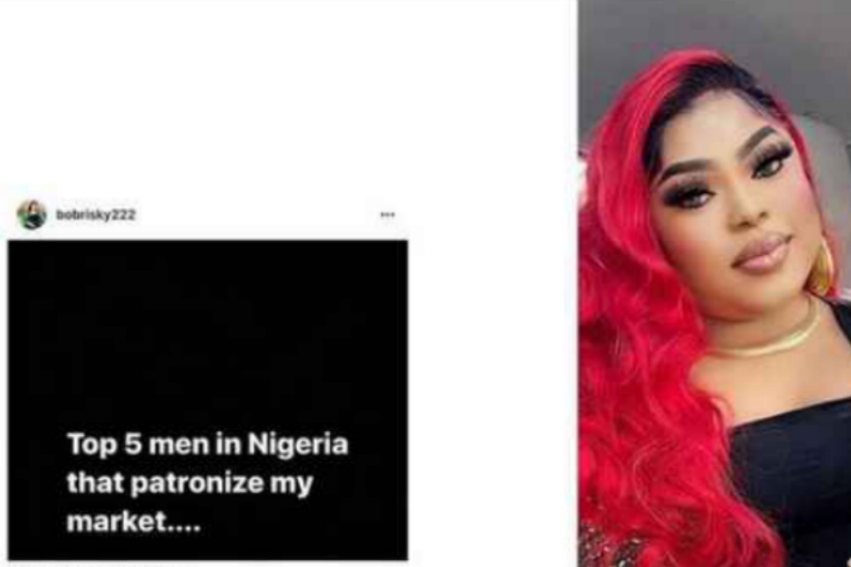 Bobrisky Reveals 5 Men That Patronize His Market In Nigeria