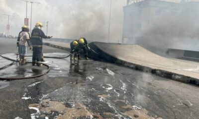 Apongbon fire: Lagos shuts Eko Bridge, gives 48-hour quit notice to traders