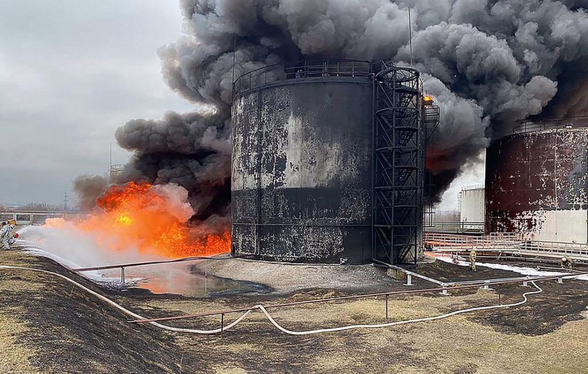 Ukraine Reacts After Russia Accuses Its Helicopters Of Launching Airstrikes On An Oil Depot