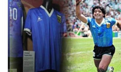 Diego Maradona's 'Hand Of God' Shirt To Go To Auction With £4 Million Estimated Price