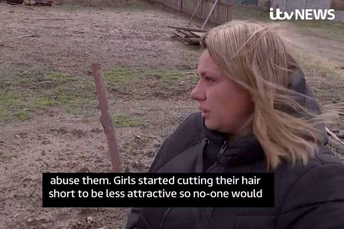 Young Ukrainian Girls Cut Their Hair For Fear Of Being Raped By Russians