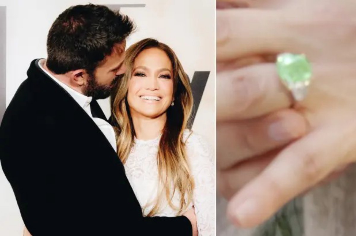 Jennifer Lopez Green Engagement Ring From Ben Affleck