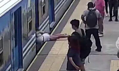 Lucky Woman Survives After Fainting And Falling Under A Moving Train (See Video).