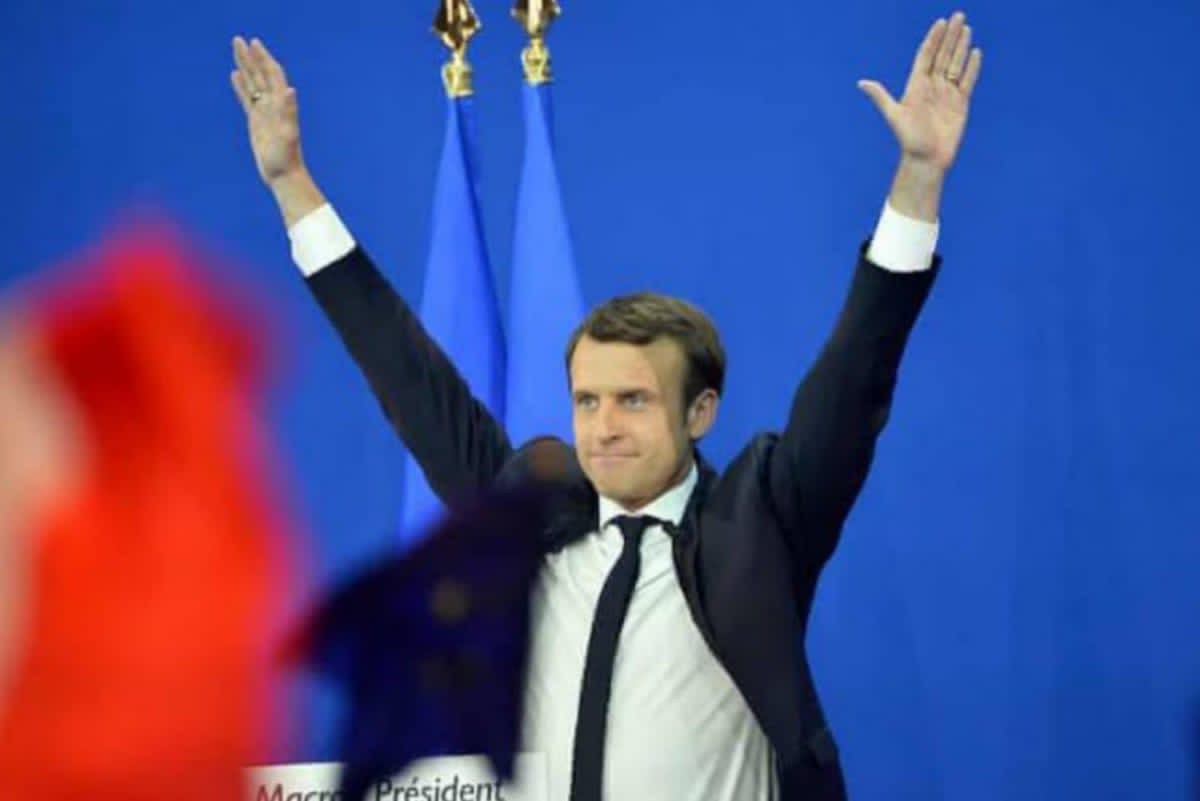 President Emmanuel Macron Of France Wins A Second Term
