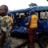 Two Persons Injured As Bus Driver Bashes Into Train (Photos)