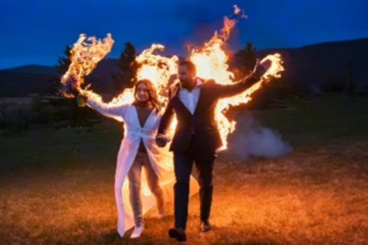 See Video Of Couple Who Set Themselves On Fire At Their Wedding