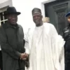 STILL UNDECIDED? Jonathan meets APC chairman, Adamu