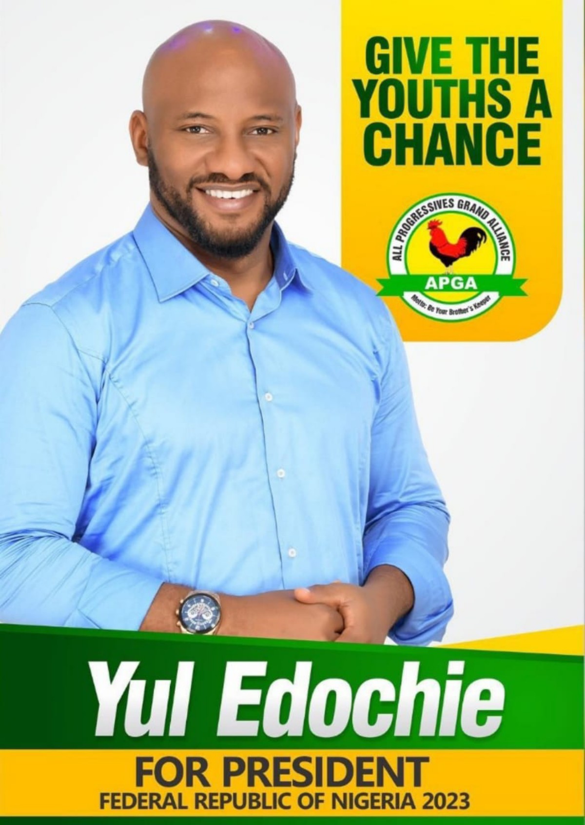 Yul-Edochie Appeals To Nigerians To Buy Him A Presidential Form