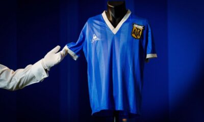 Diego Maradona’s Iconic ‘Hand Of God’ Shirt Sold At Auction