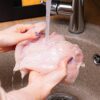 Keeping Meat Near The Tap Under A Steady Flow Of Water Reduces The Risk Of........