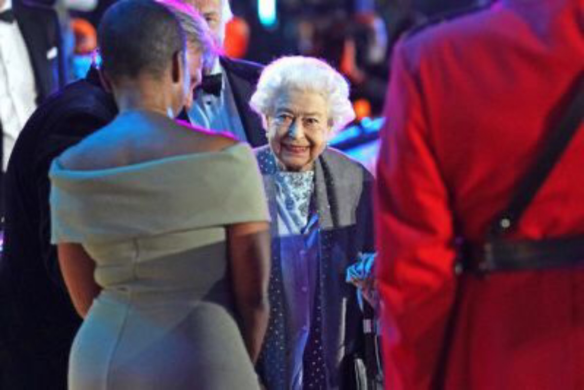 Excited Queen Delights Guests At Platinum Jubilee Event