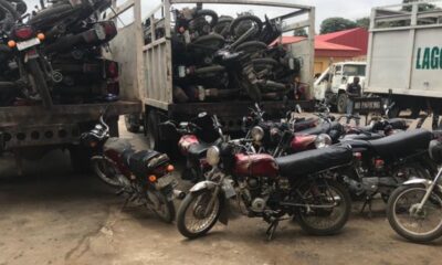 Okada Ban: Pandemonium As Lagos Task Force Impounds 200 Motorcycles In Ojo