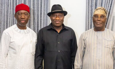 Atiku And Okowa Visit Jonathan, Discuss ‘Plans To Recover Nigeria’