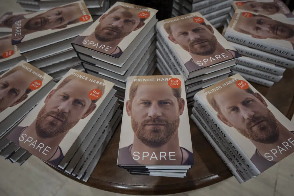 Prince Harry’s memoir ‘Spare’ sells 3.2M copies in 1st week