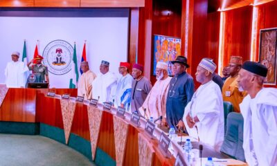Gowon, Jonathan, Obasanjo attend Council of State meeting