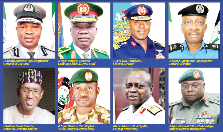 Tinubu removes security chiefs, Customs boss, appoints Ribadu, Egbetokun, others