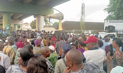 Oyo workers protest, lock state Secretariat, demand palliatives, others