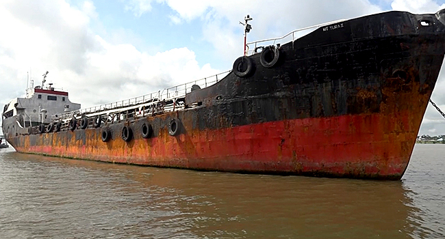 Navy Impounds Vessel With Illegally Refined Diesel In Port Harcourt