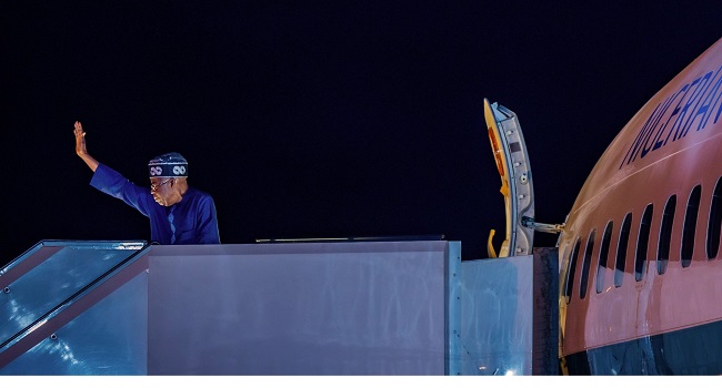 Tinubu Departs For India To Attend G-20 Summit