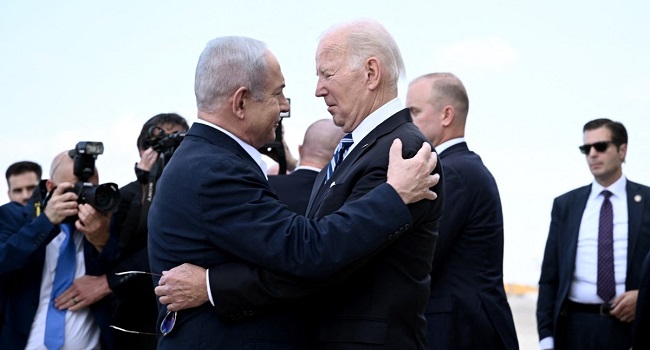 Biden Arrives On Solidarity Visit To Israel