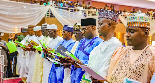 Gov Lawal Swears In 14 LG Sole Administrators In Zamfara