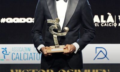 Victor Osimhen Bags Italian FA Footballer Of The Year Gong