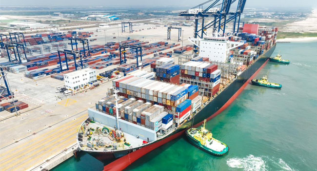 NPA Says ‘Largest’ Container Vessel Berths At Lekki Seaport