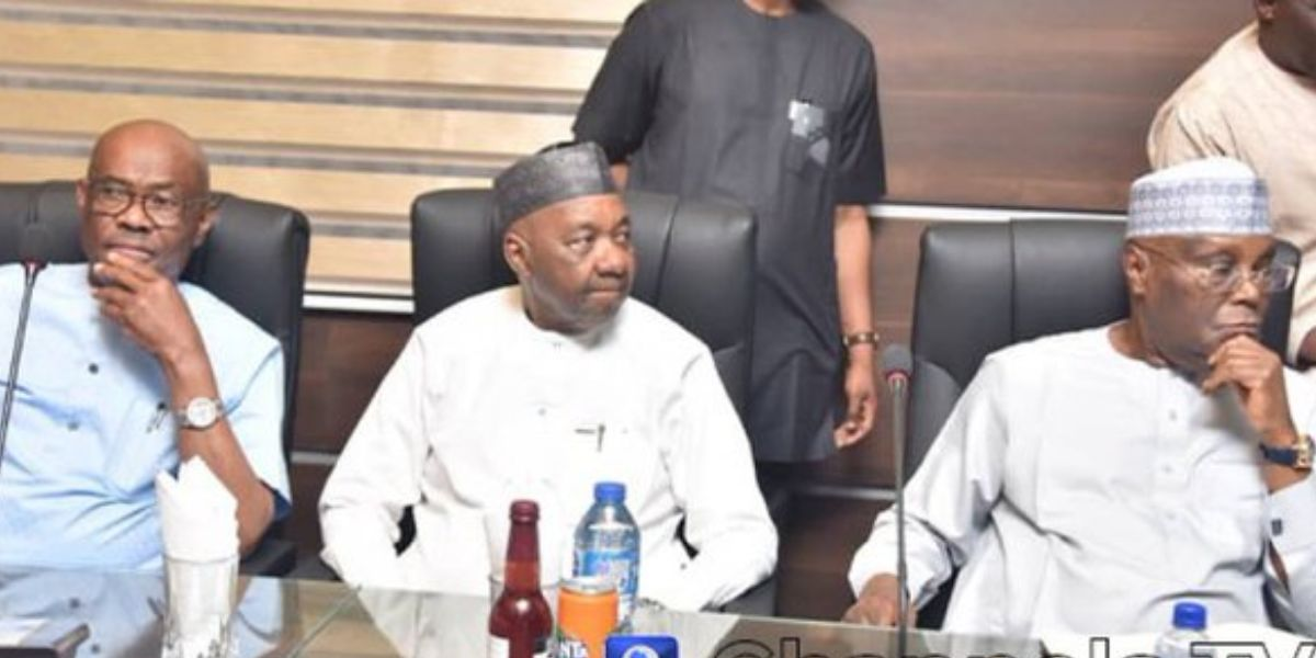 Atiku and Wike meet for the first time after 2023 election as PDP holds national caucus meeting in Abuja
