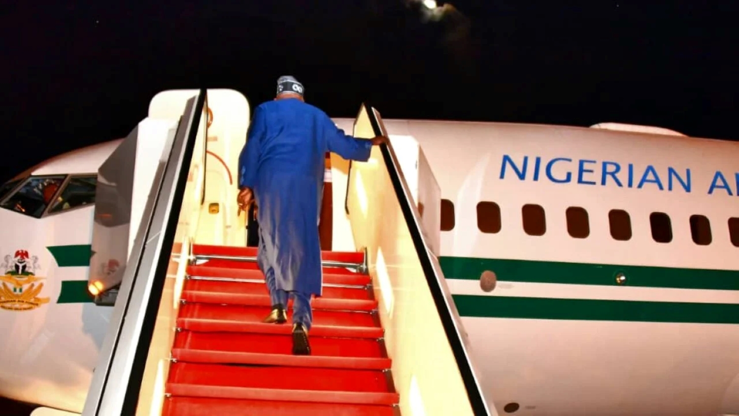 Tinubu departs Lagos for Ramaphosa’s inauguration