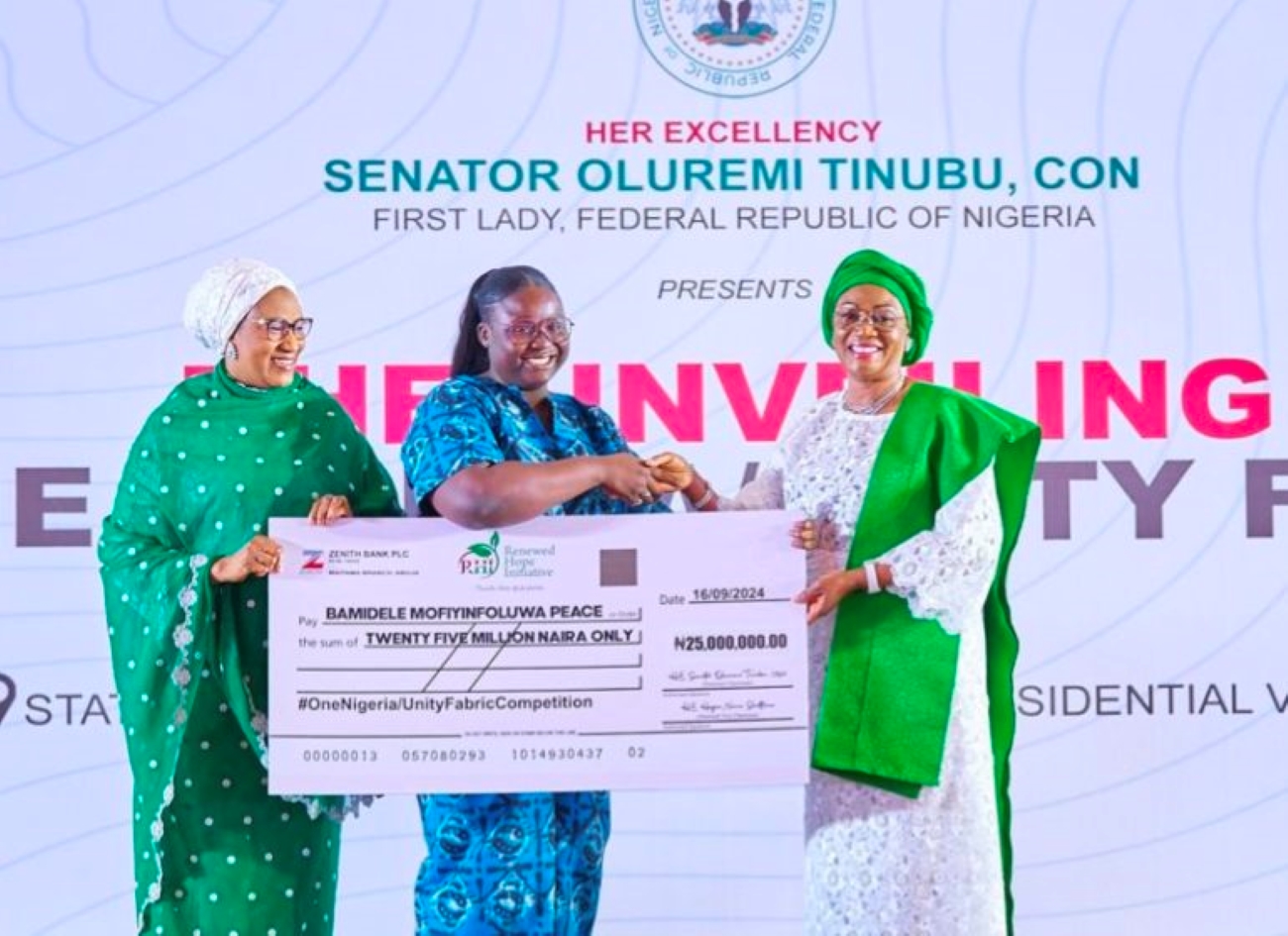 Remi Tinubu Unveils National Unity Fabric