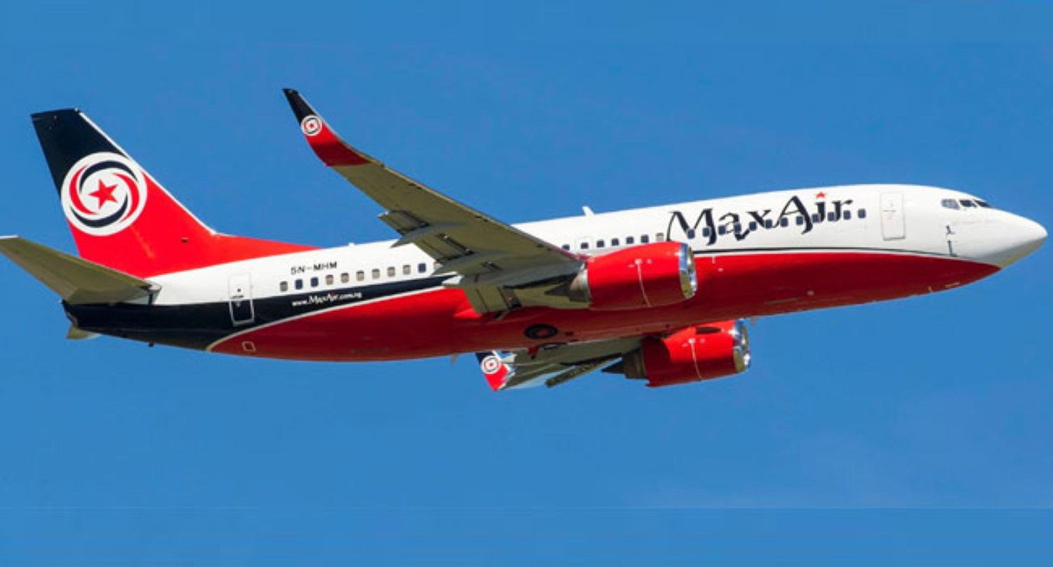 Max Air Plane Suffers Tyre Burst On Landing In Kano